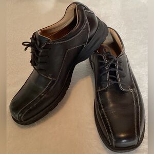 Dockers Mens Trustee Leather Dress Casual Oxford Black Shoes Size 10M